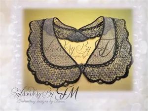 Collar  on  organza / three sizes / 6x10 hoop and 5x7 hoop
