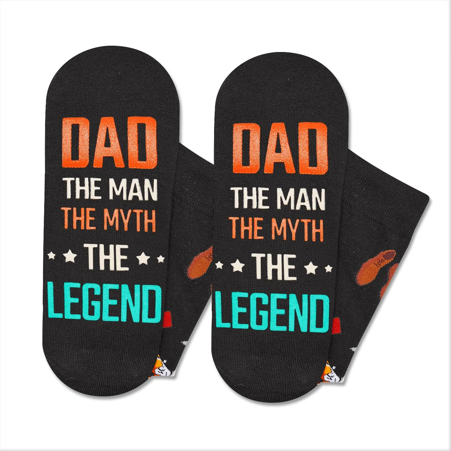 Cool Gifts For Dad Father Him - Dad Birthday Gifts, Father Gifts From Daughter Son, Fathers Day Socks Funny Dad Socks With Greeting Card Keychain
