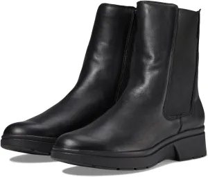 Delphina Mephisto Chelsea Boots, Black Silk Leather