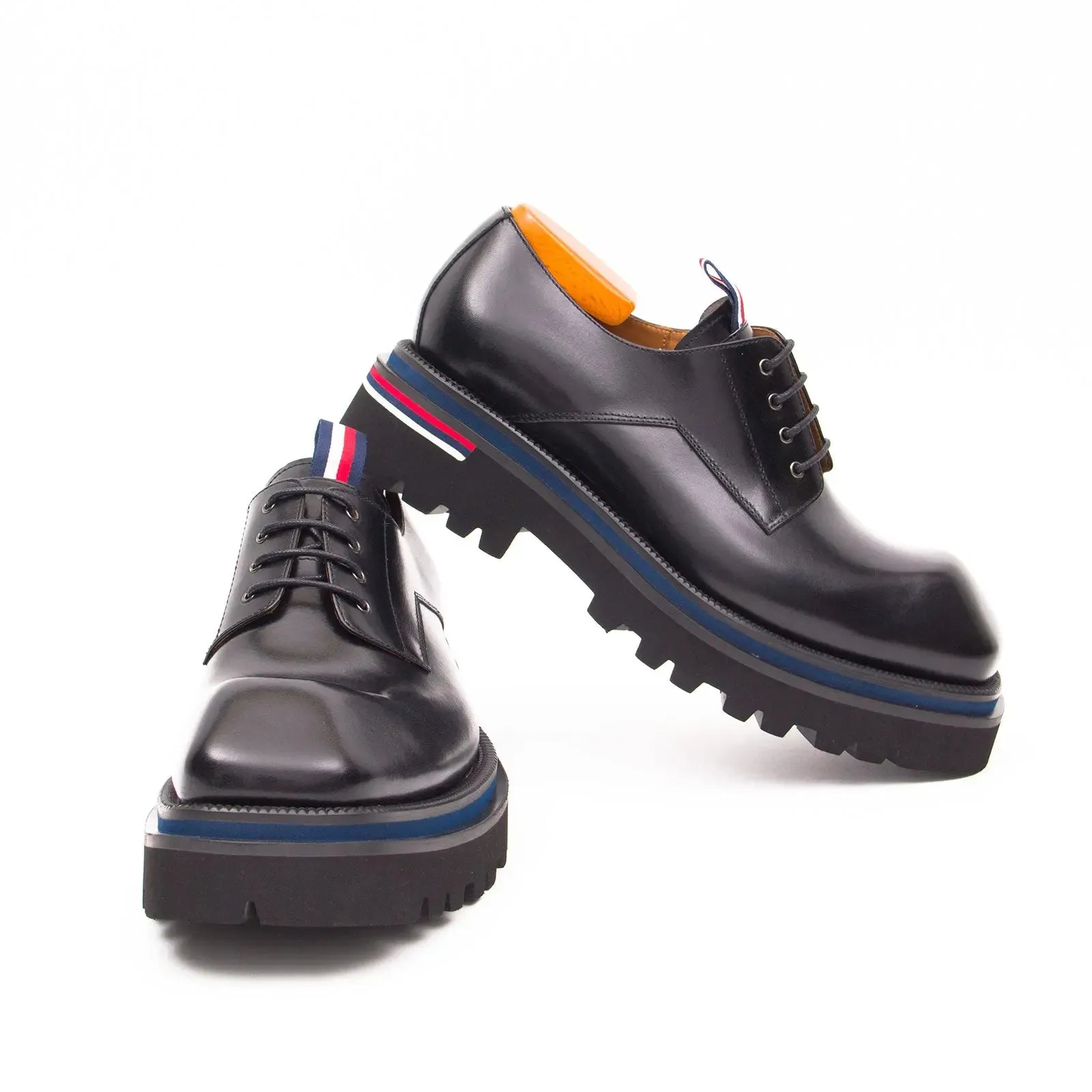 Derby Shoes Chunky 6cm heel boost Black