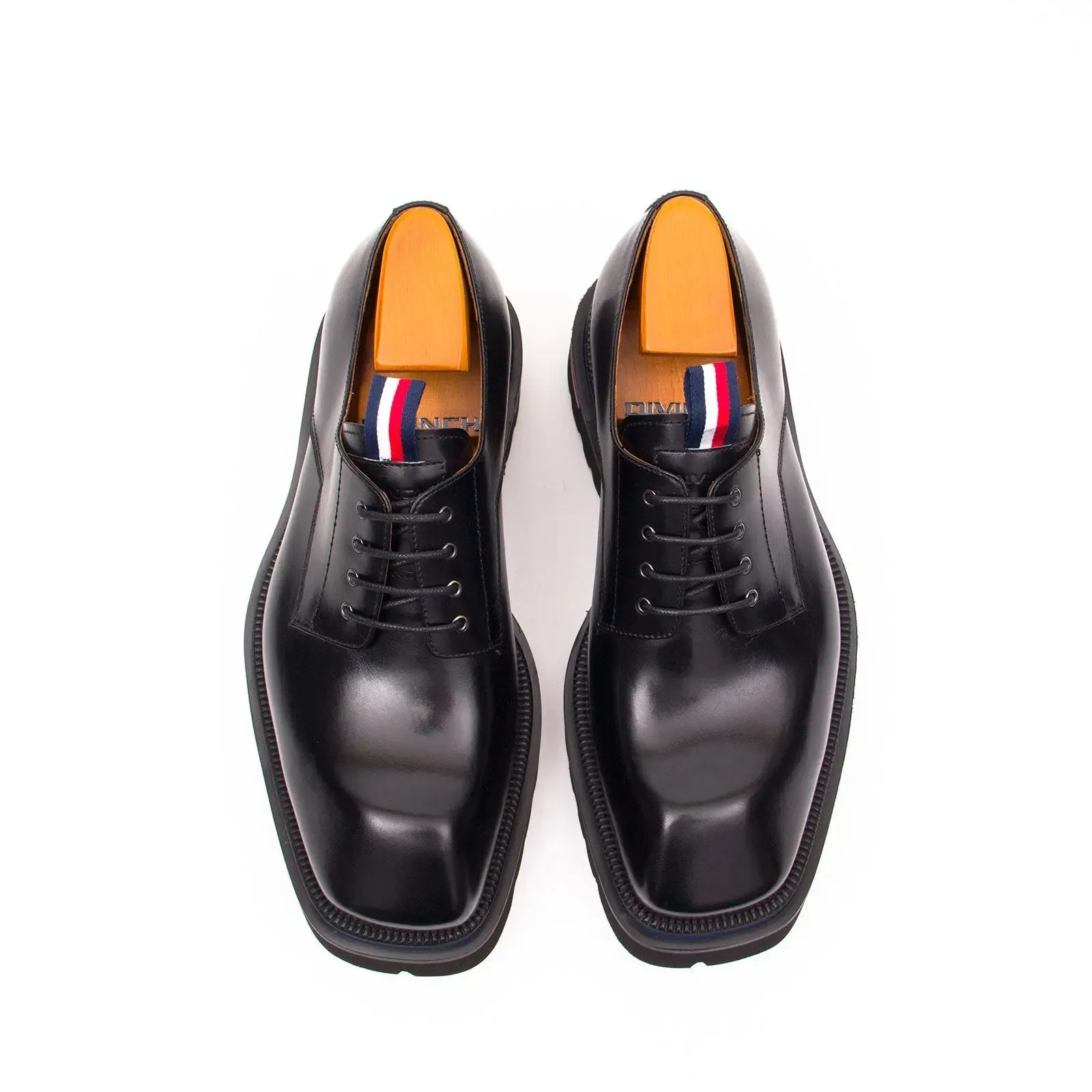 Derby Shoes Chunky 6cm heel boost Black