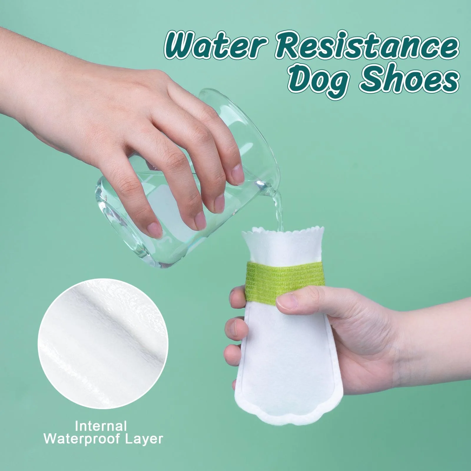 Disposable dog boots, keep your pet clean, waterproof outdoor, 1 Pack