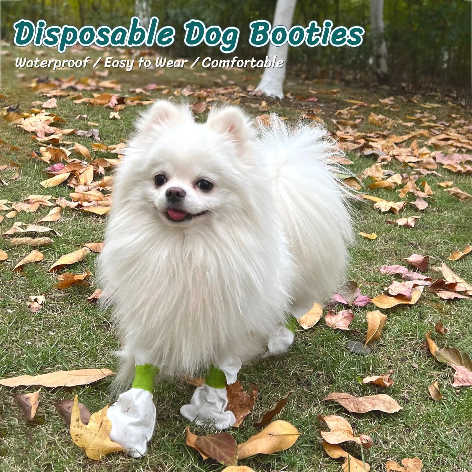 Disposable dog boots, keep your pet clean, waterproof outdoor, 1 Pack