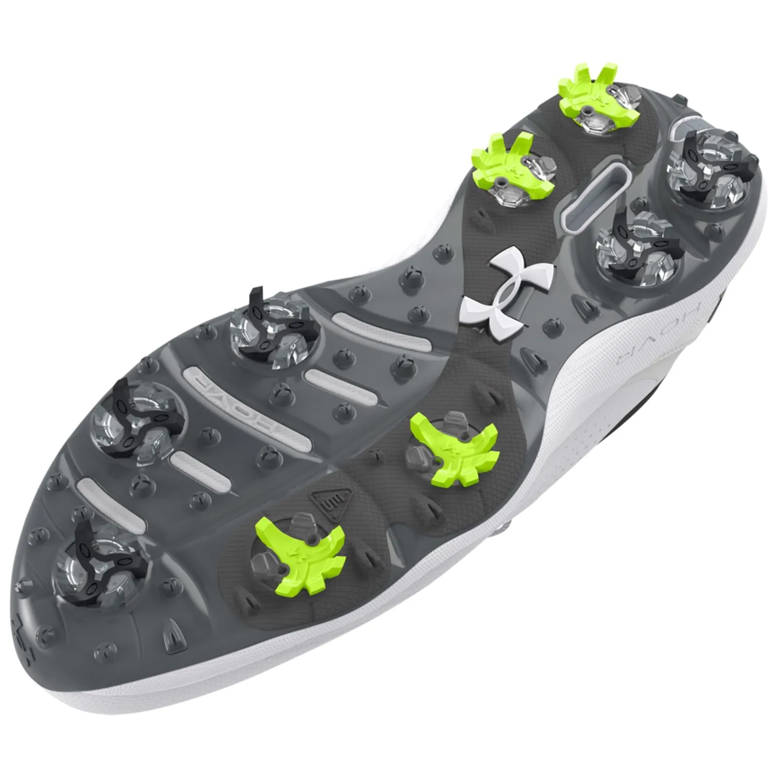 Drive Pro Wide Spiked Golf Shoes White/Grey - 2024