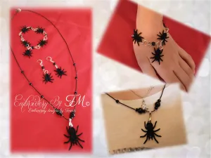 Earrings,pendant and components for bracelet spider/4x4 hoop