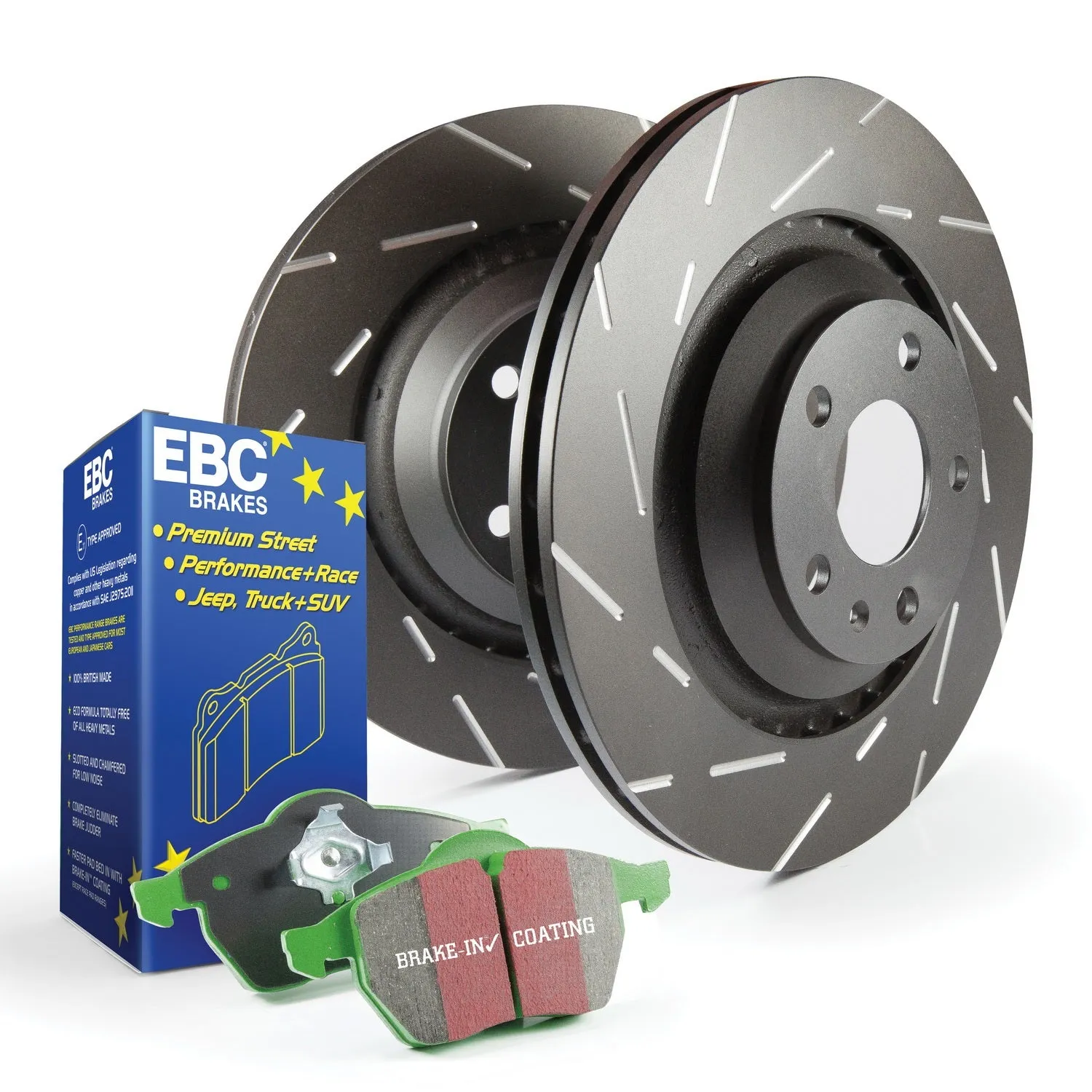 EBC Brakes S2KF1278 S2 Kits Greenstuff 2000 and USR Rotors