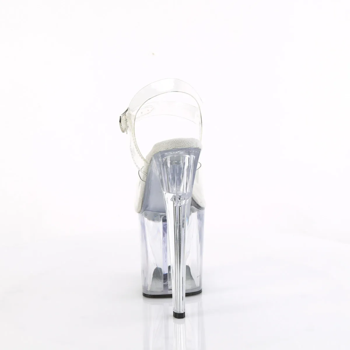 ENCHANT-708 Clear Platform 8 Inch High Heel