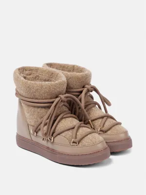 Felt Wedge snow boots
