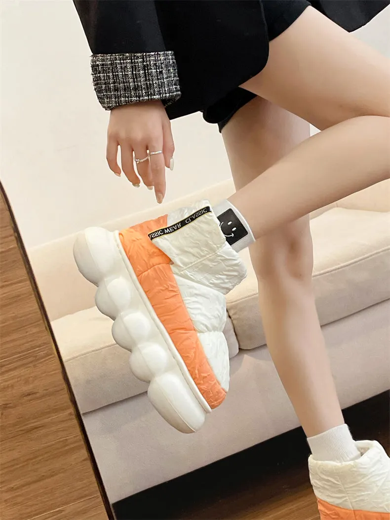 Flavia Fluff Nylon Ankle Boots