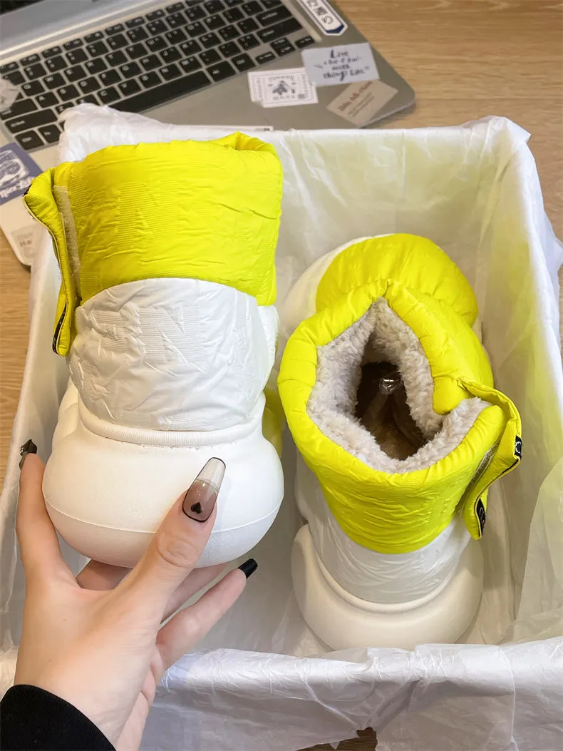 Flavia Fluff Nylon Ankle Boots