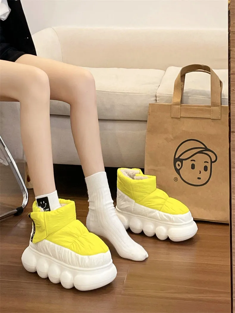 Flavia Fluff Nylon Ankle Boots