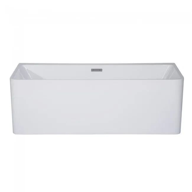 Free Standing Bath Tub 67"L x 30"W x 23"H, Acrylic, Glossy, Freestanding, Center Drain, 68 Gallons