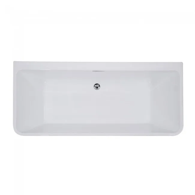 Free Standing Bath Tub 67"L x 30"W x 23"H, Acrylic, Glossy, Freestanding, Center Drain, 68 Gallons