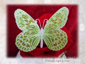 FSL butterfly No.3 / Two color variations /4x4 hoop
