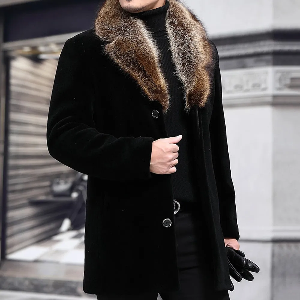 Funki Buys | Jackets | Men's Luxury Faux Fur Winter Jacket