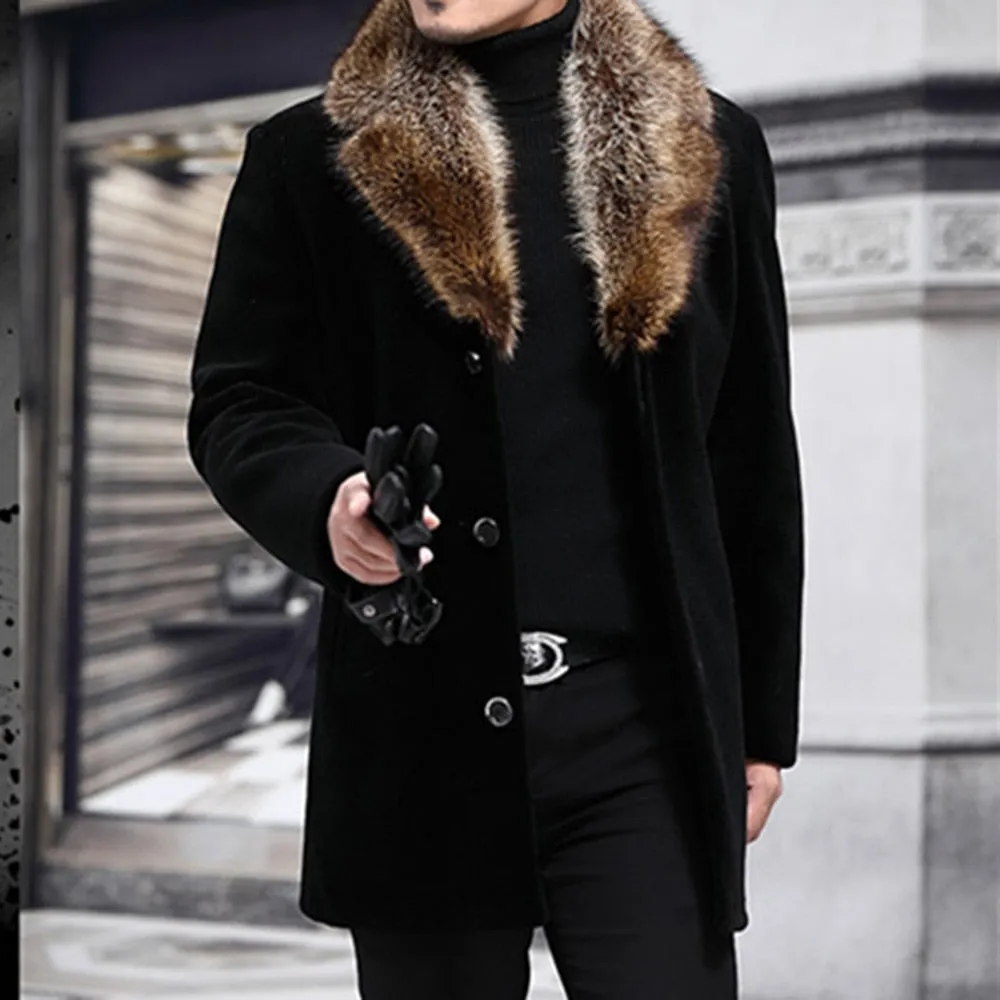 Funki Buys | Jackets | Men's Luxury Faux Fur Winter Jacket