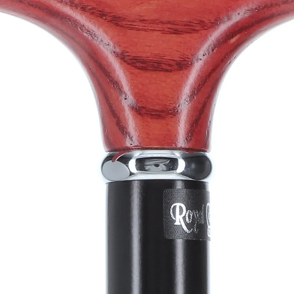 Genuine Mahogany Ash Fritz Cane - Extra Stability w/ SafeTbase
