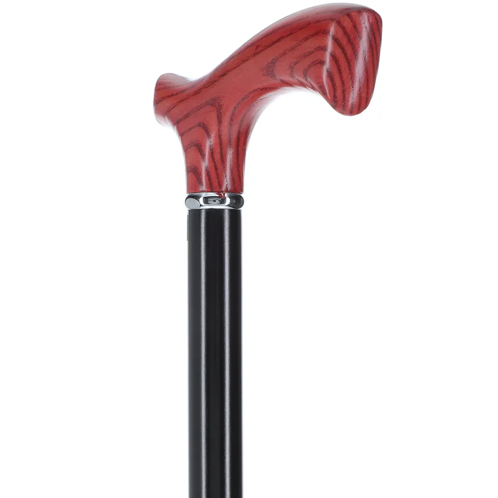 Genuine Mahogany Ash Fritz Cane - Extra Stability w/ SafeTbase