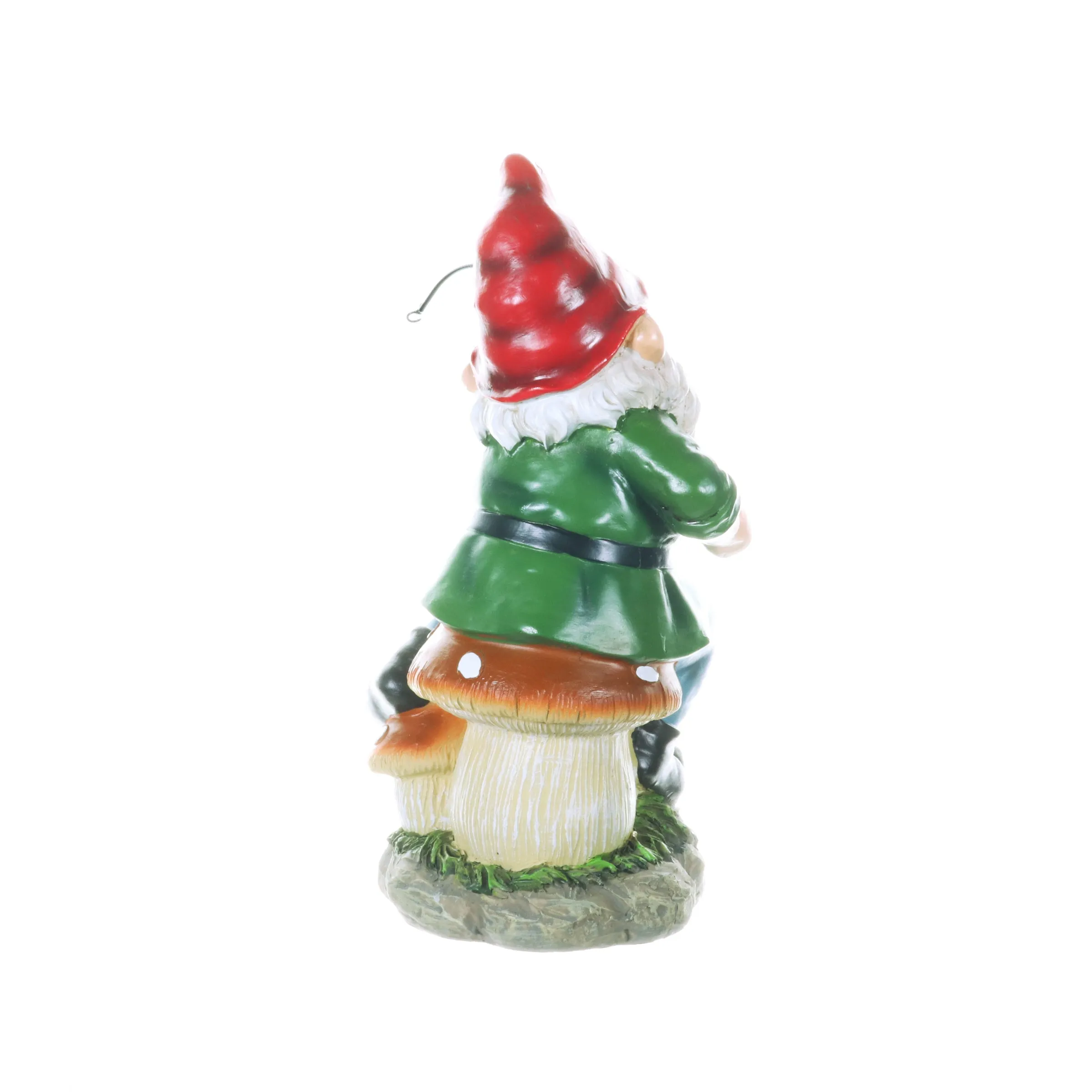 Good Time Fishing Frodo Red Hat Gnome Statue, 11 Inches