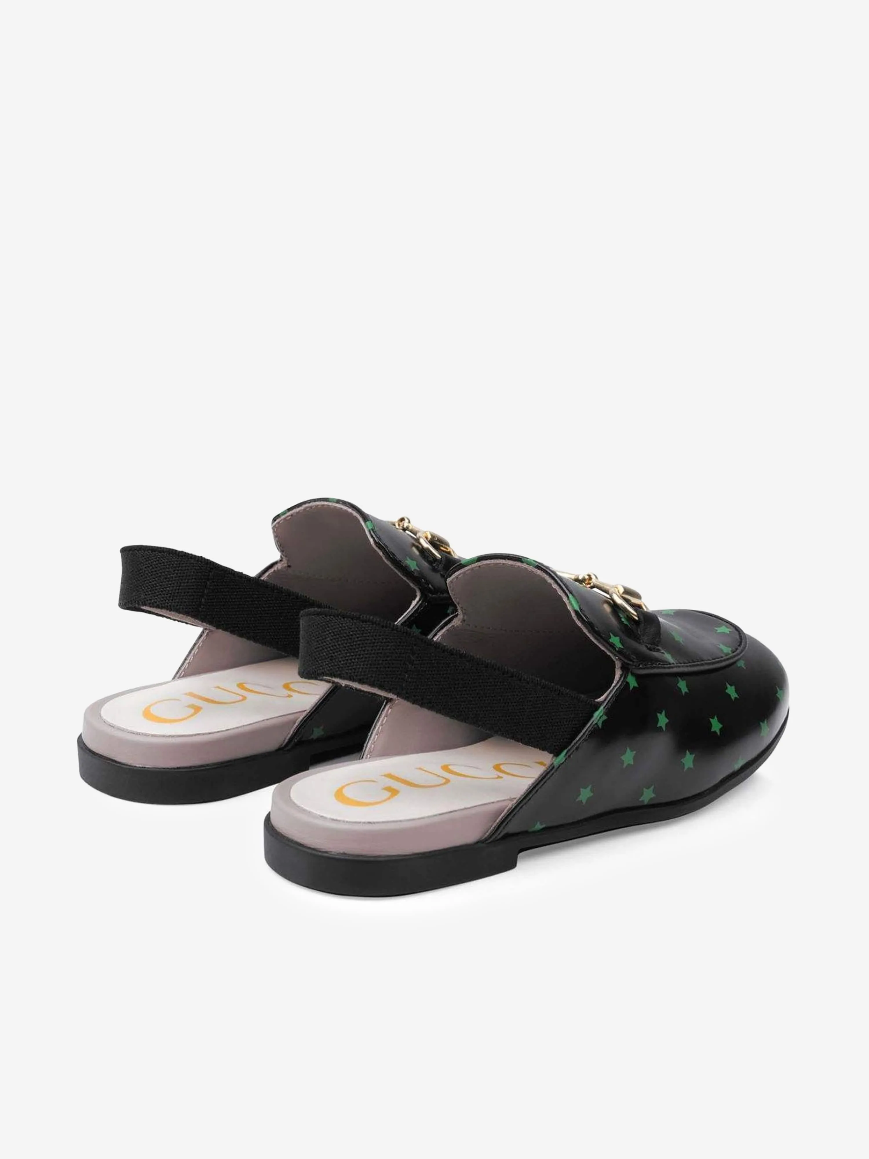 Gucci Kids Shoes - Leather Slingback Star Shoes