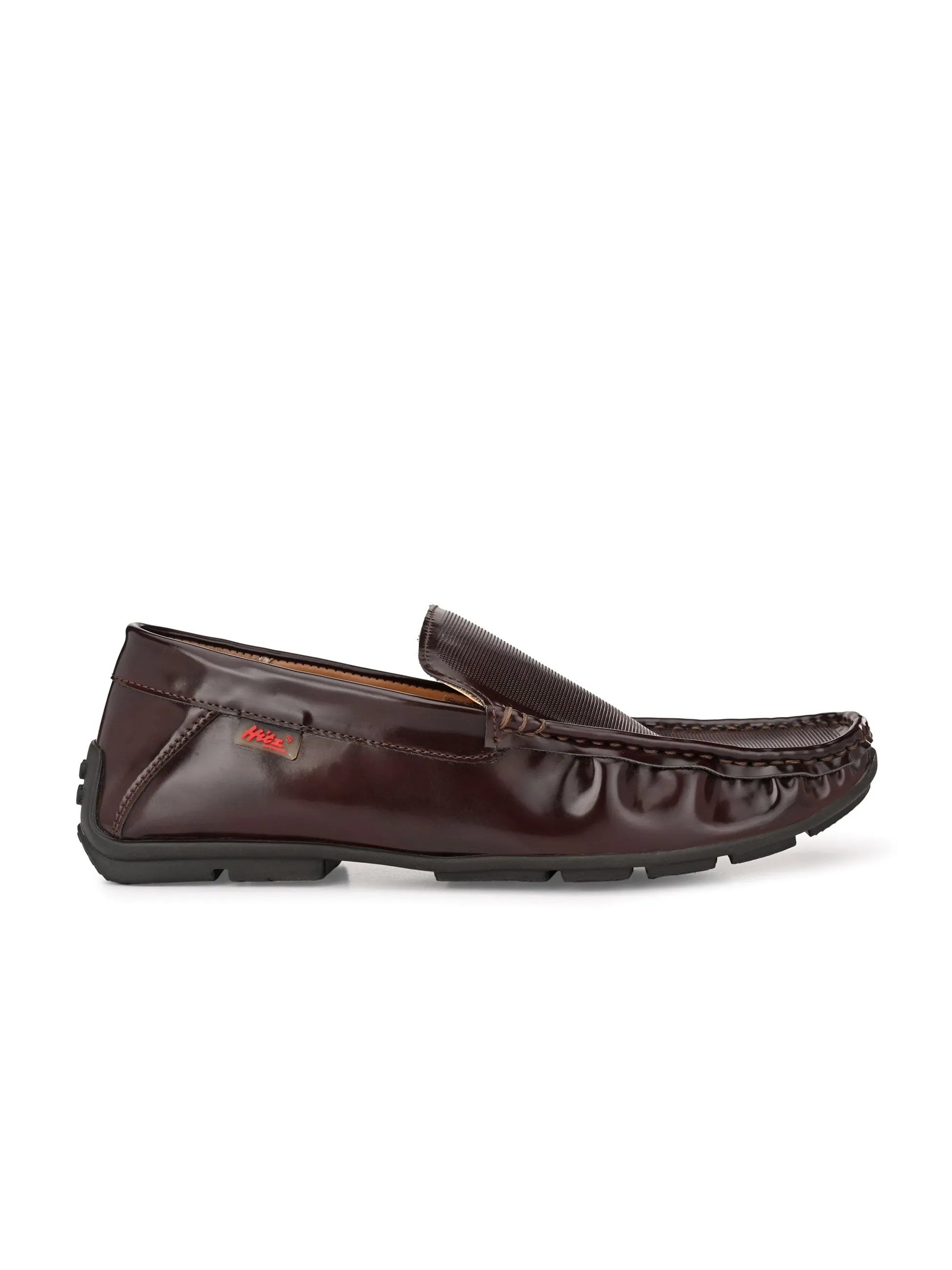 Hitz Men's Brown Synthetic Slip-On Loafer Shoes