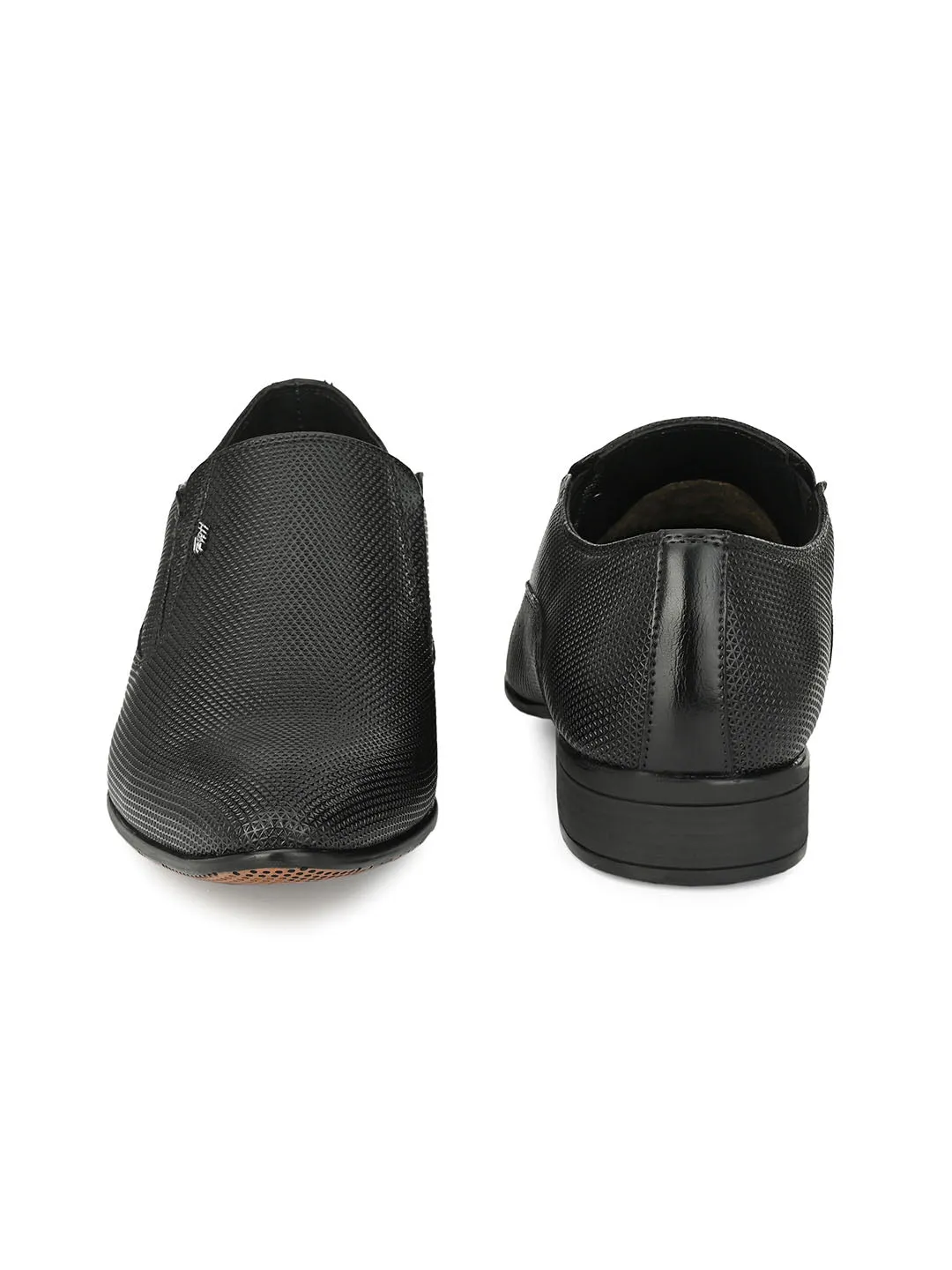 HITZMS_5721 Men's Black Synthetic Formal  Lace-Up Shoes