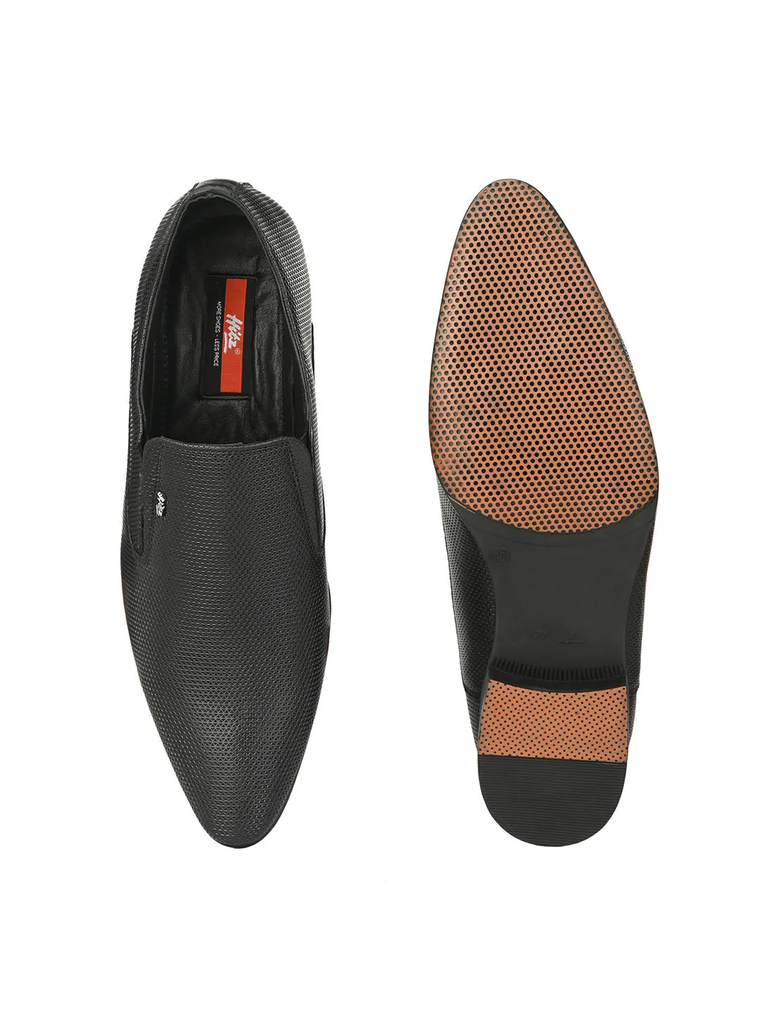 HITZMS_5721 Men's Black Synthetic Formal  Lace-Up Shoes