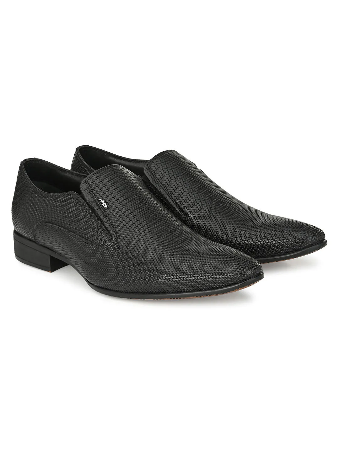 HITZMS_5721 Men's Black Synthetic Formal  Lace-Up Shoes