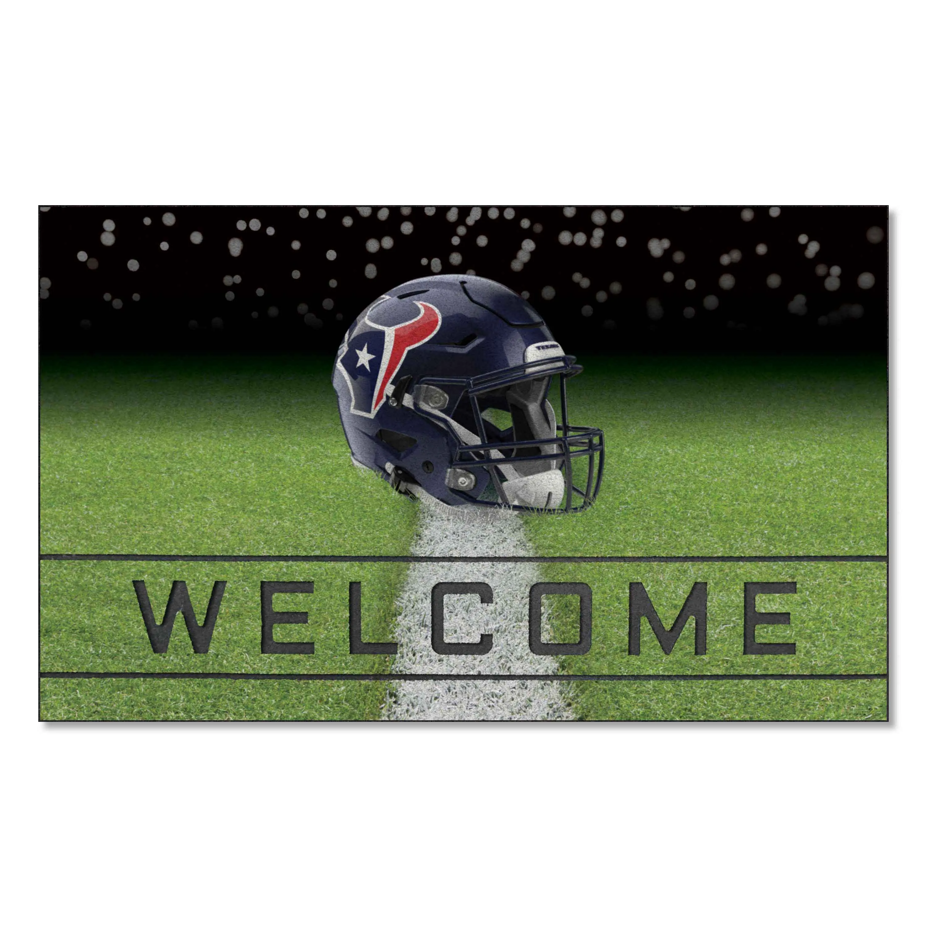 Houston Texans Rubber Door Mat - 18in. x 30in.