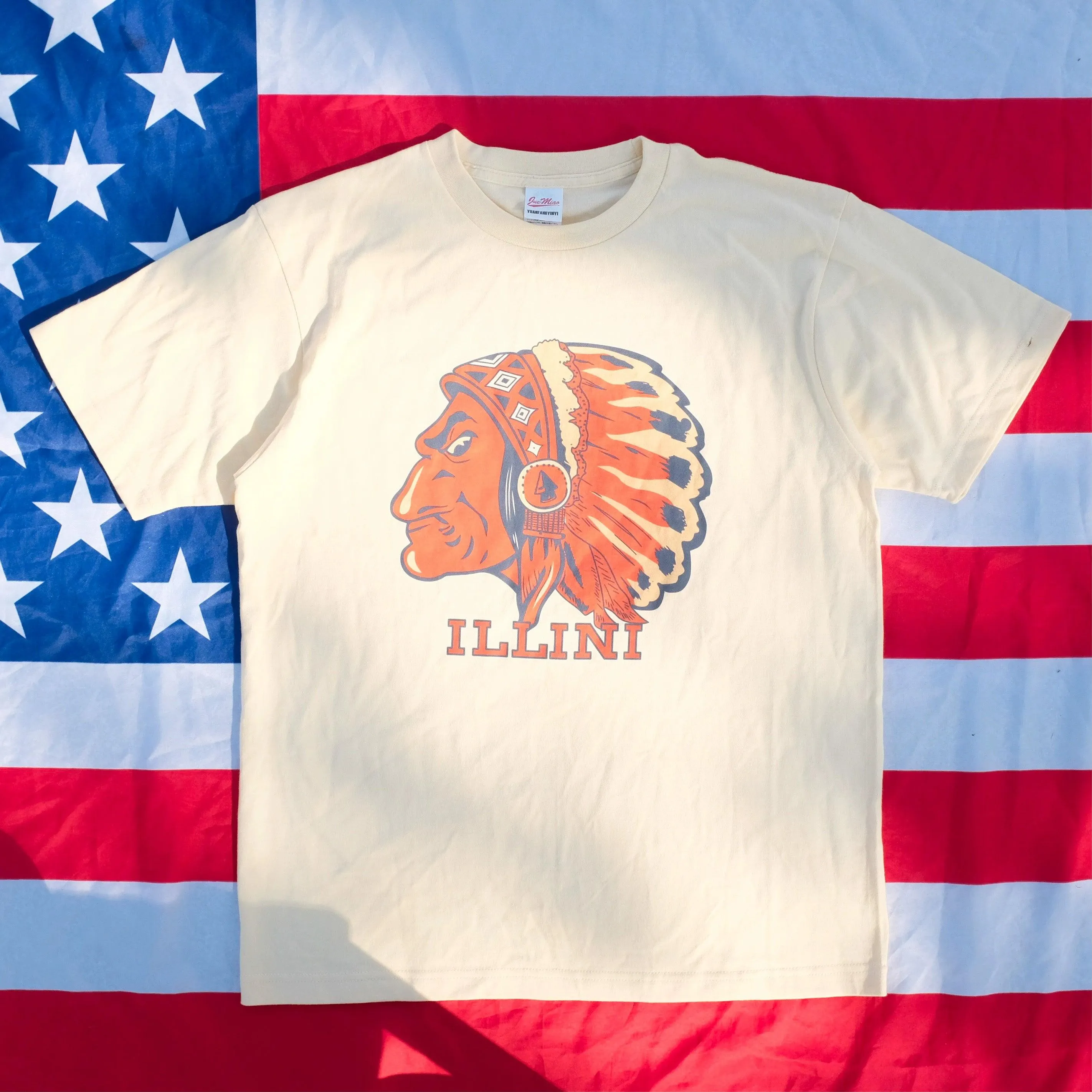ILLINI INDIAN CHIEF TEE