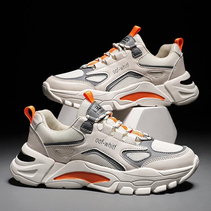 INSTOCK-Men's sports low-top contrasting color breathable running