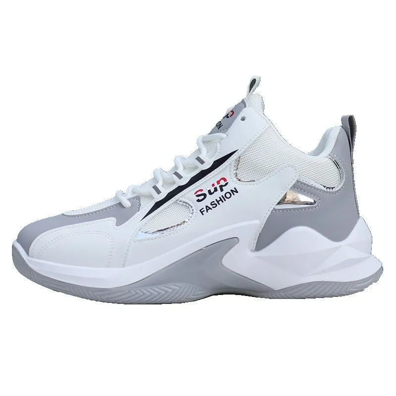 INSTOCK- Summer Men's High Top Shoes Breathable Mesh