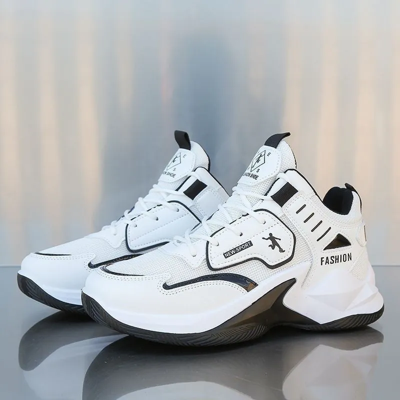 INSTOCK- Summer Men's High Top Shoes Breathable Mesh