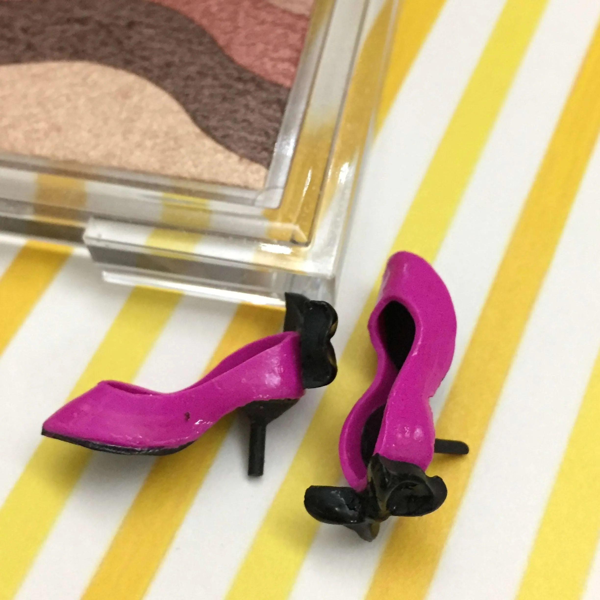 Jimmy Whoo Fuchsia Miniature Shoes Novelty Pen Drive