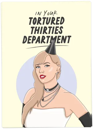 Kaart Blanche Birthday – Tortured Thirties