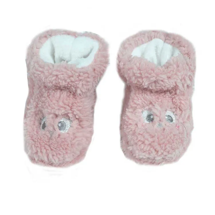 Kid's girl's Bear print slippers,Pink