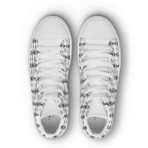Ladies Kaleidoscopic 'Kissing Barker' High Tops