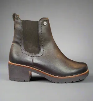 Ladies Pitillos Chunky Chelsea Boots Black 20022 sale