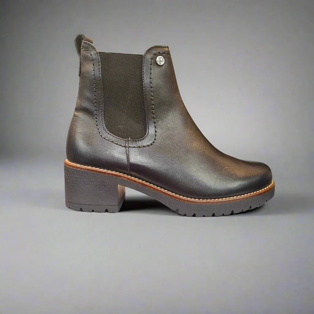 Ladies Pitillos Chunky Chelsea Boots Black 20022 sale