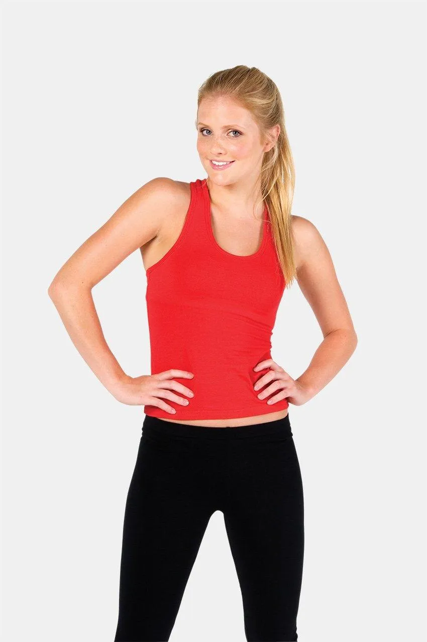 Ladies Sport Singlet - Red
