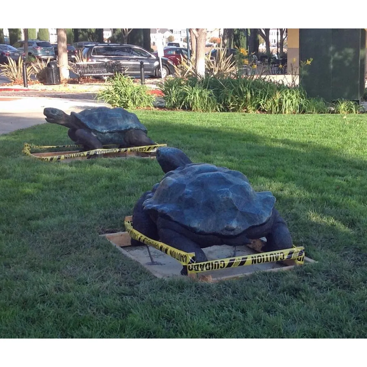 Large Standing Turtle Statue