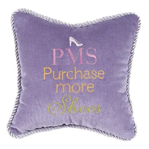 Lavender 100% Velvet Phrase Pillow 10x10