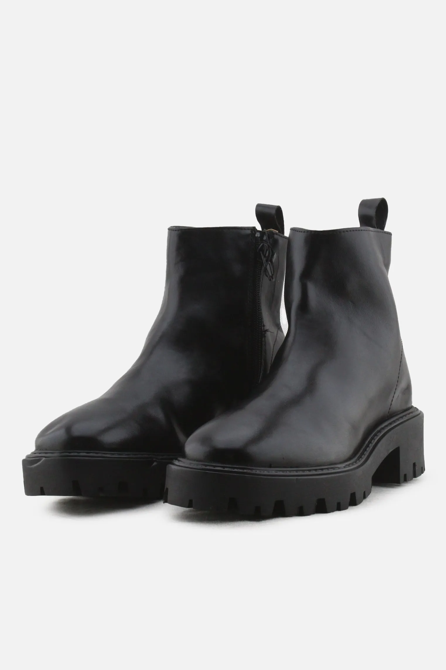Lefties Zipper Chelsea Ankle Boots | 100% Authentic Leather