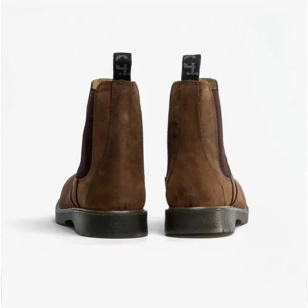 M186WB Unisex Leather Gusset Chelsea Boots Brown
