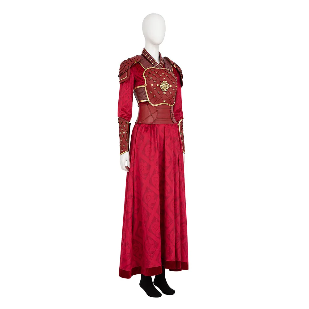 Marvel What If...? Season 2 Hela Red Battle Uniform Cosplay Costume