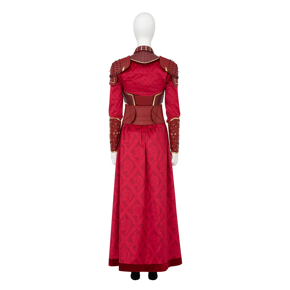Marvel What If...? Season 2 Hela Red Battle Uniform Cosplay Costume