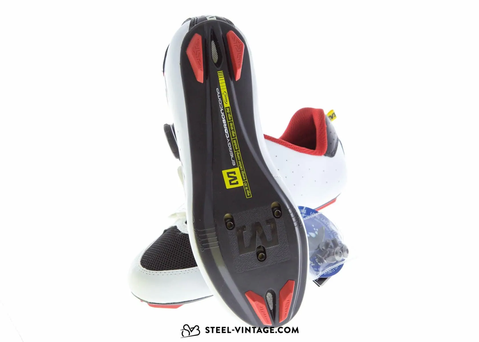 Mavic Ksyrium Pro White/Red Road Shoes NOS 38