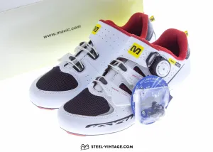 Mavic Ksyrium Pro White/Red Road Shoes NOS 38