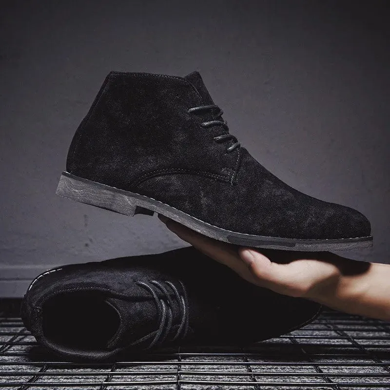 Men's Classic Smart Casual Chelsea Boots Lace-up Shoes