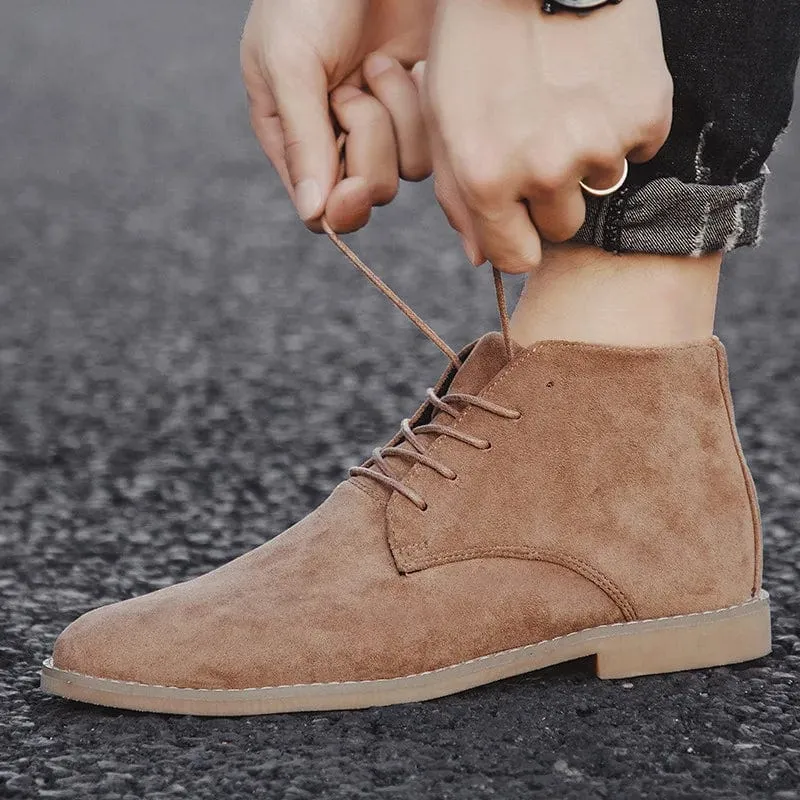 Men's Classic Smart Casual Chelsea Boots Lace-up Shoes
